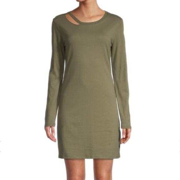 n:PHILANTROPHY Francis Tee Dress Olive Green NWT in Small - Picture 1 of 6
